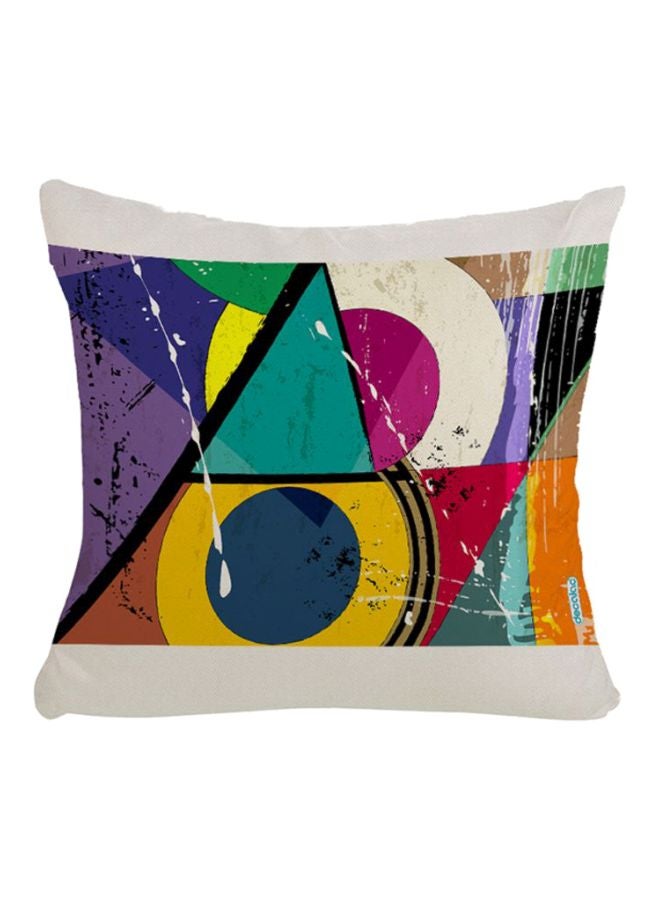 Geometric Pattern Decorative Pillow Multicolour 45x45cm