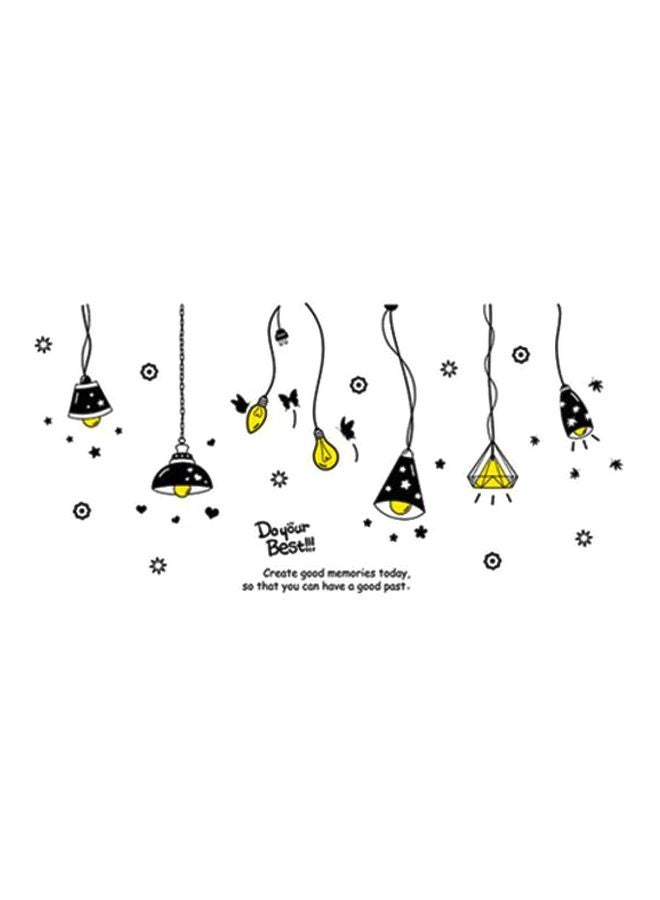 Cartoon Removable Wall Sticker Black/Yellow 85x175cm - v1598622457/N12621350A_1