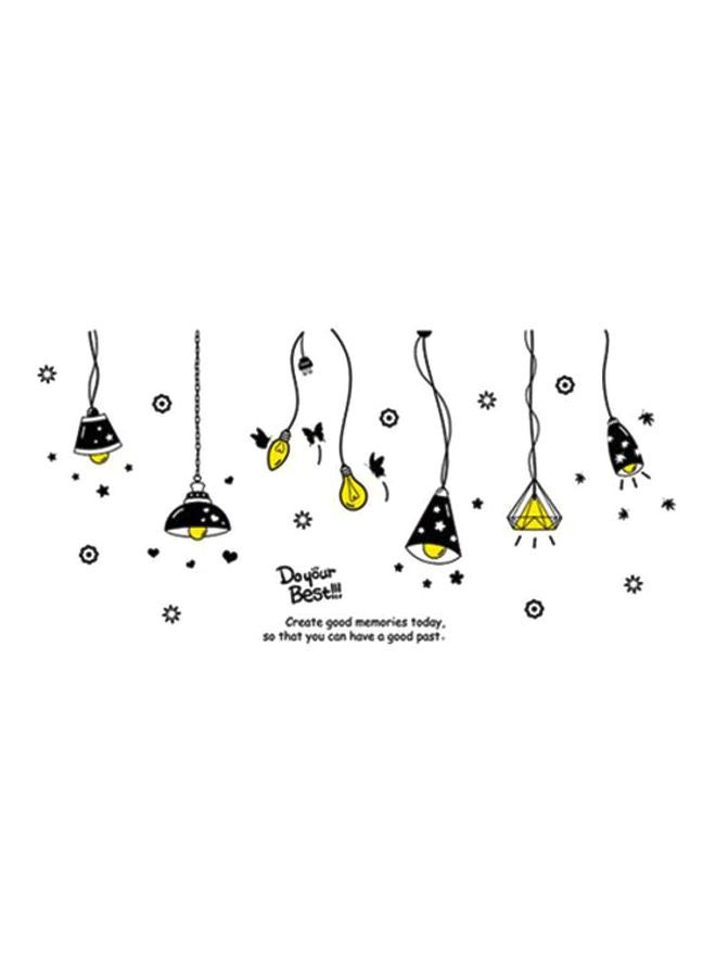 DaDa Home Cartoon Removable Wall Sticker Black/Yellow 85x175cm  - Image 1