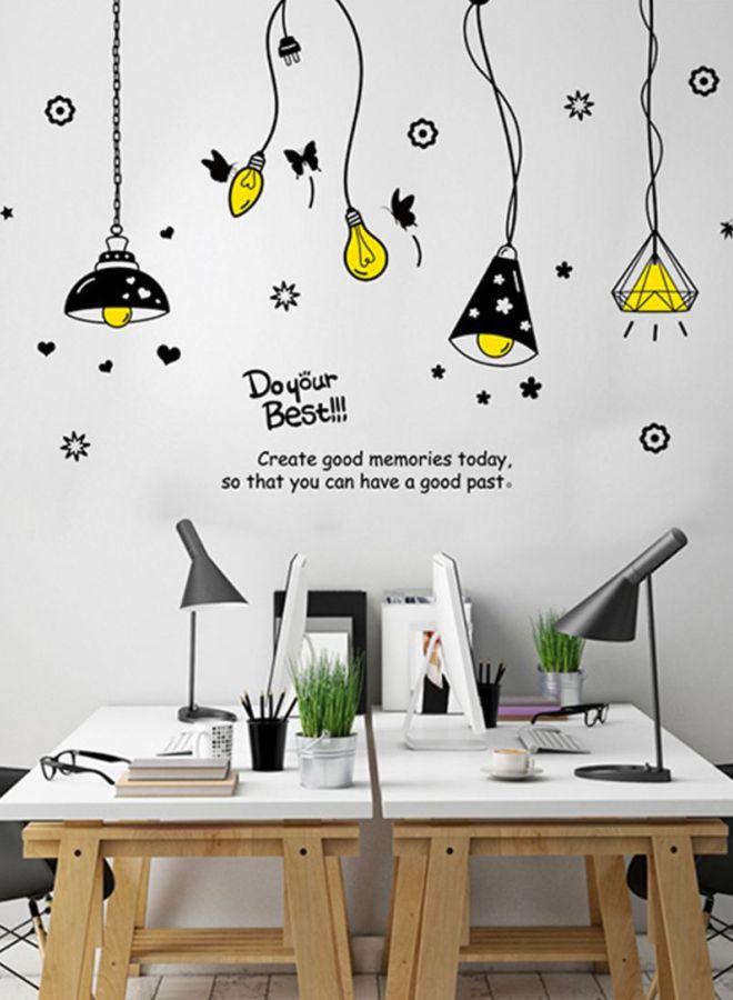 Cartoon Removable Wall Sticker Black/Yellow 85x175cm - v1598622457/N12621350A_3