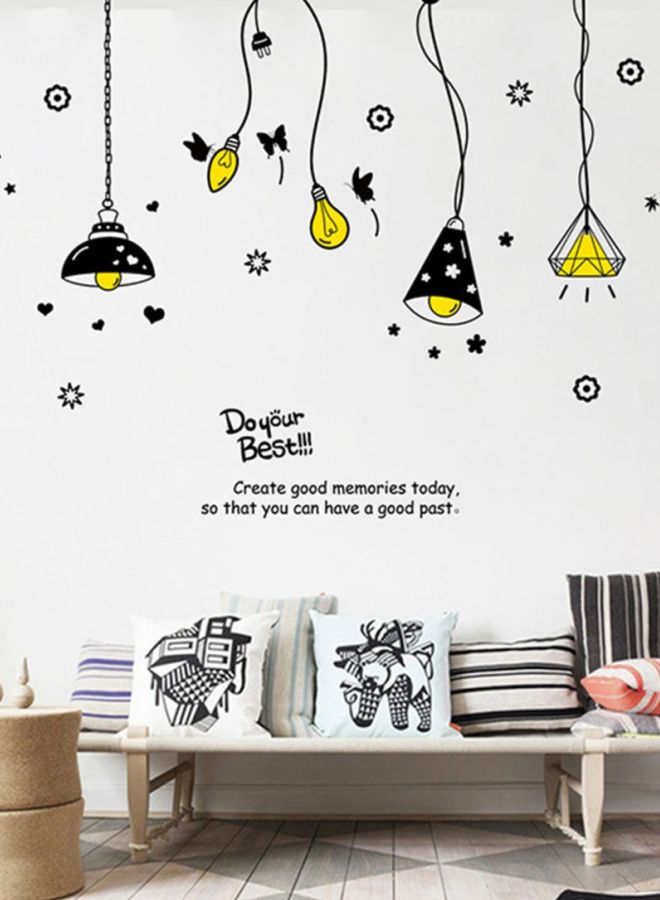DaDa Home Cartoon Removable Wall Sticker Black/Yellow 85x175cm  - Image 2