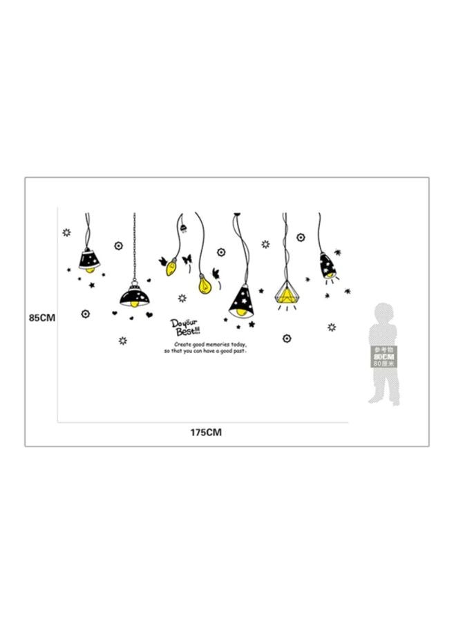 Cartoon Removable Wall Sticker Black/Yellow 85x175cm - v1598622460/N12621350A_4