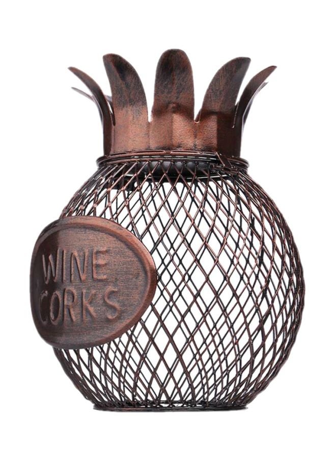 توراتس Pineapple Wine Cork Sculpture بلون قهوة 11 x 15.4 x 11سم  - Image 4
