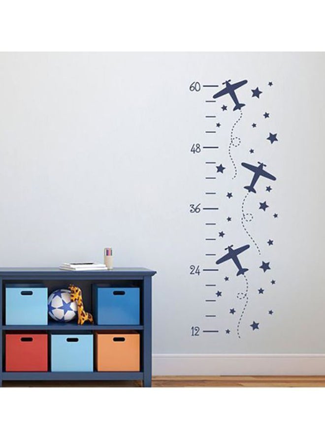Spoil Your Wall Plane Design Wall Decal Blue 50x120cm 