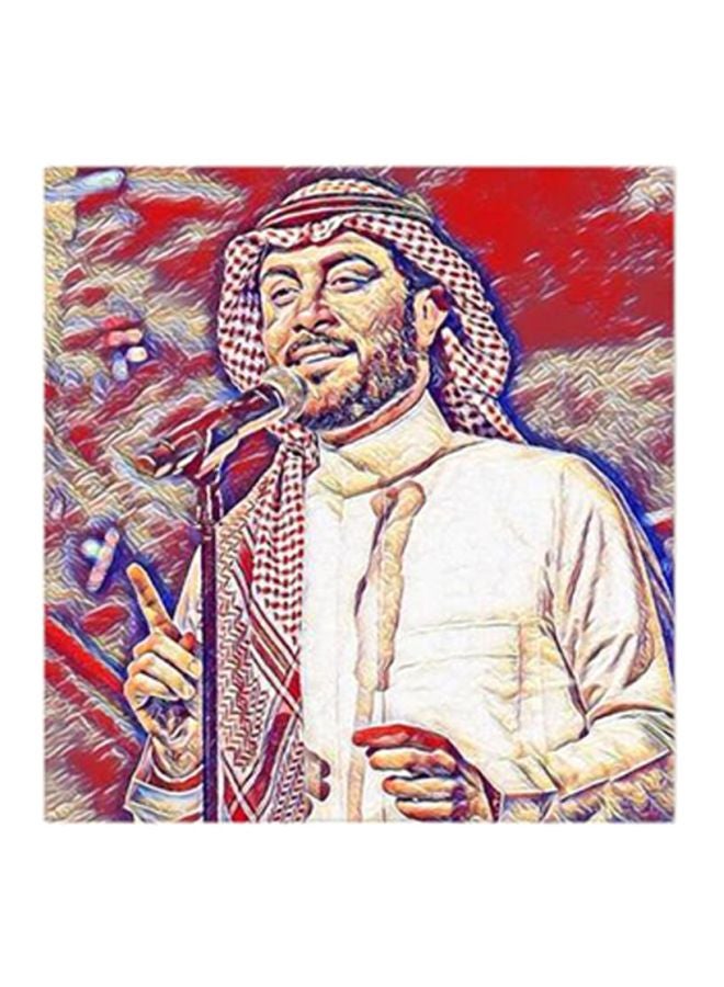 لوحة فنية من خشب MDF لصورة ماجد المهندس متعدد الألوان 30x30Ø³Ù†ØªÙŠÙ…ØªØ±