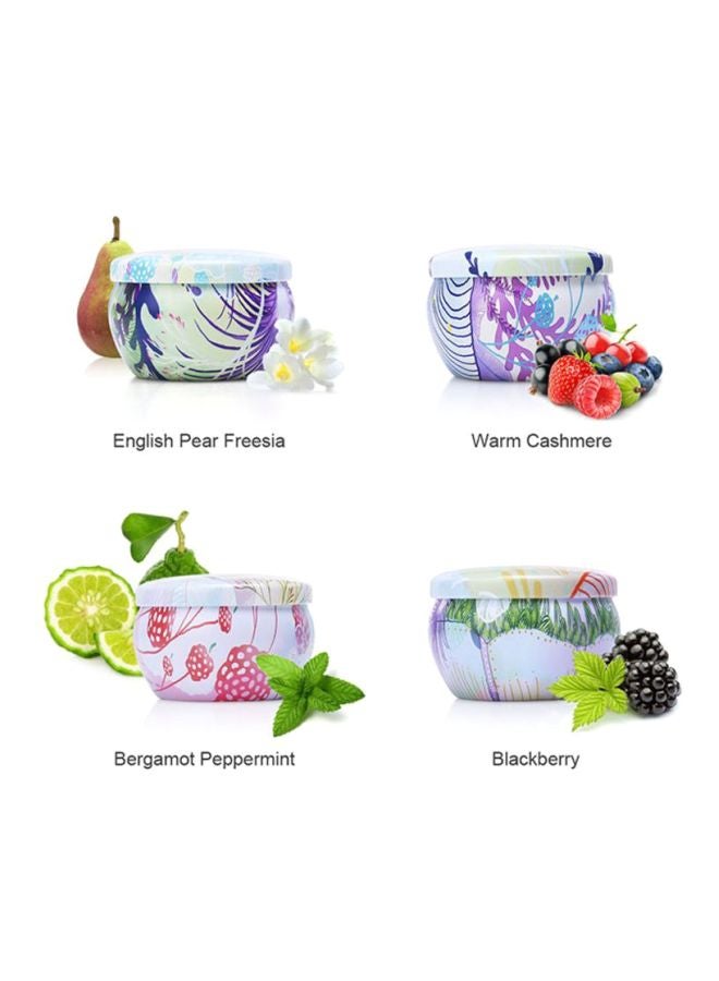 توراتس مجموعة شموع معطرة مكونة من 4 قطع متعدد الألوان 15x4.5x14x5سم - Image 2