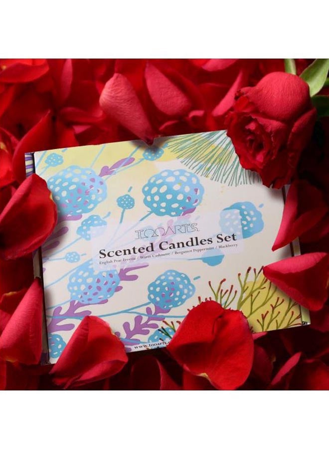 توراتس مجموعة شموع معطرة مكونة من 4 قطع متعدد الألوان 15x4.5x14x5سم - Image 5