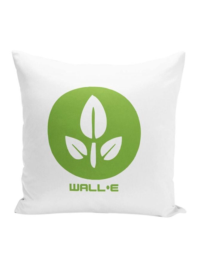 Wall E Flower Decorative Pillows White/Green 16x16inch