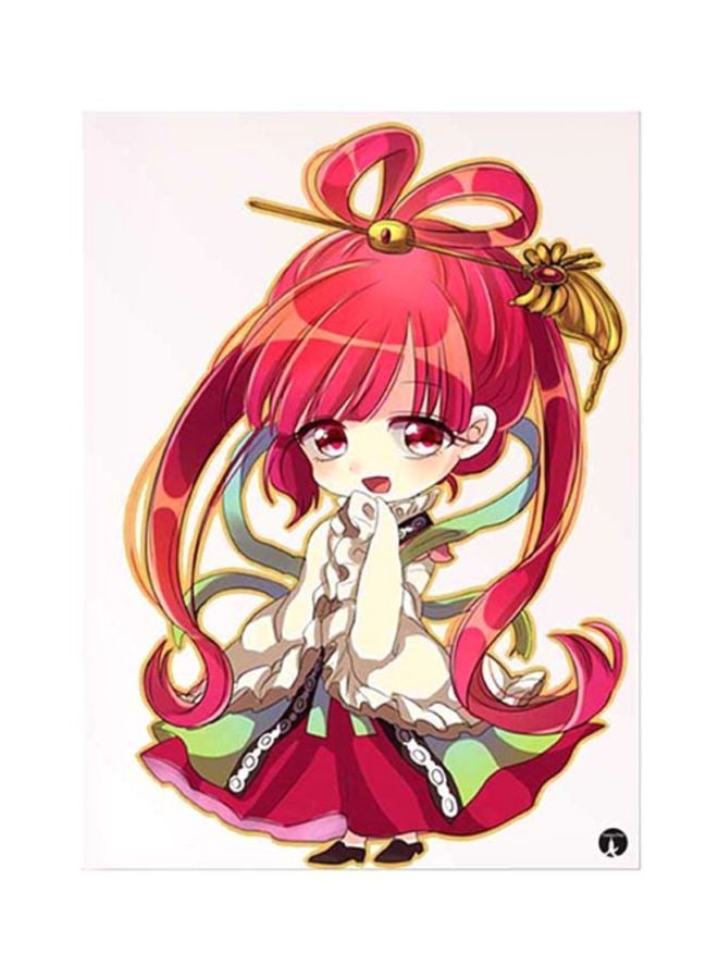 BP Anime Magi Metal Plate Poster Pink/Gold 15x20cm