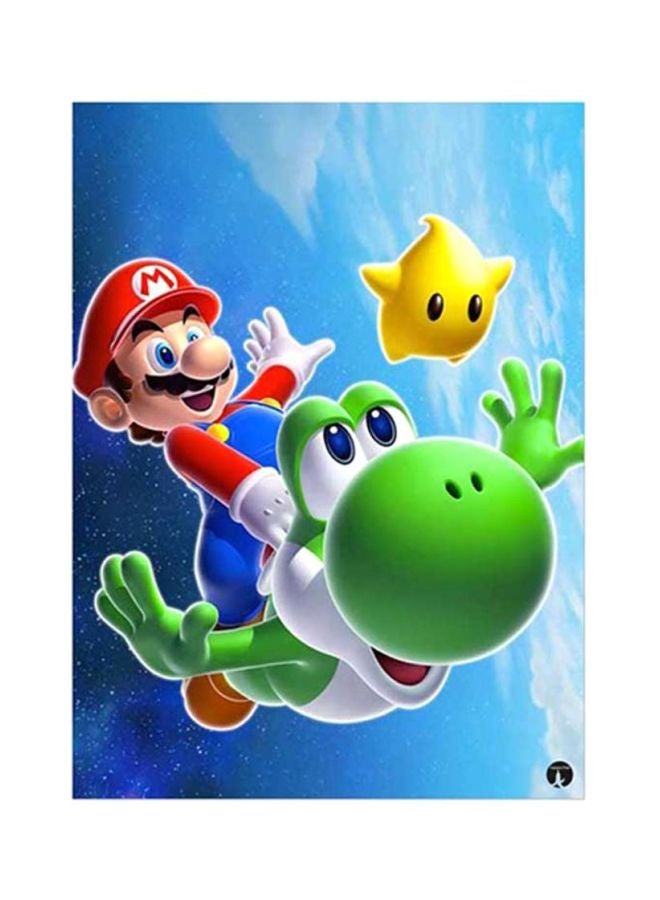 Super Mario Metal Plate Poster Multicolour 15x20centimeter