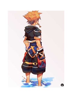 Kingdom Hearts Metal Plate Poster Blue/Black/White 15x20cm