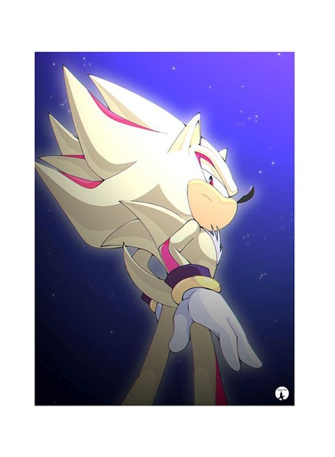 Sonic Metal Plate Poster Multicolour 15x20cm