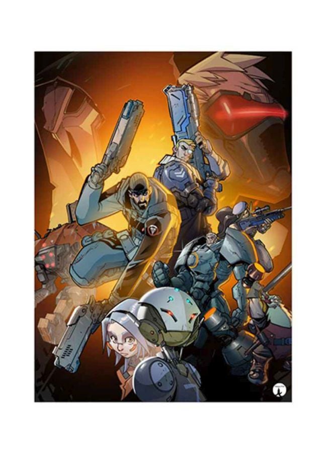 Overwatch Metal Plate Poster Multicolour 15x20cm