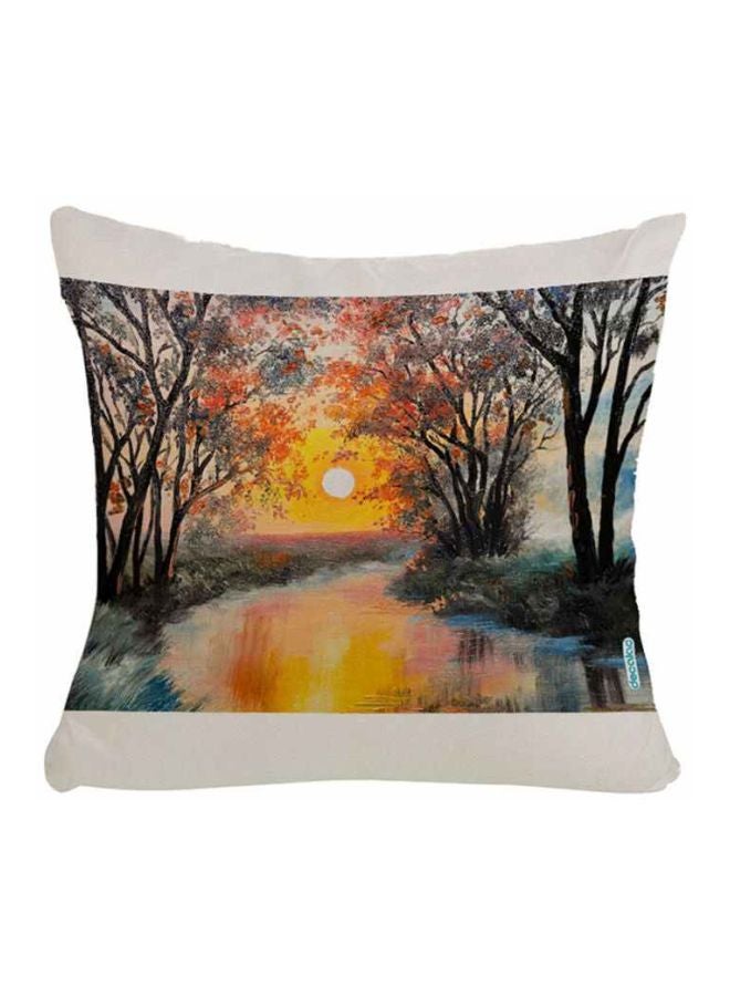 Decalac Sunset Reflection Design Decorative Pillow Multicolour 45x45cm