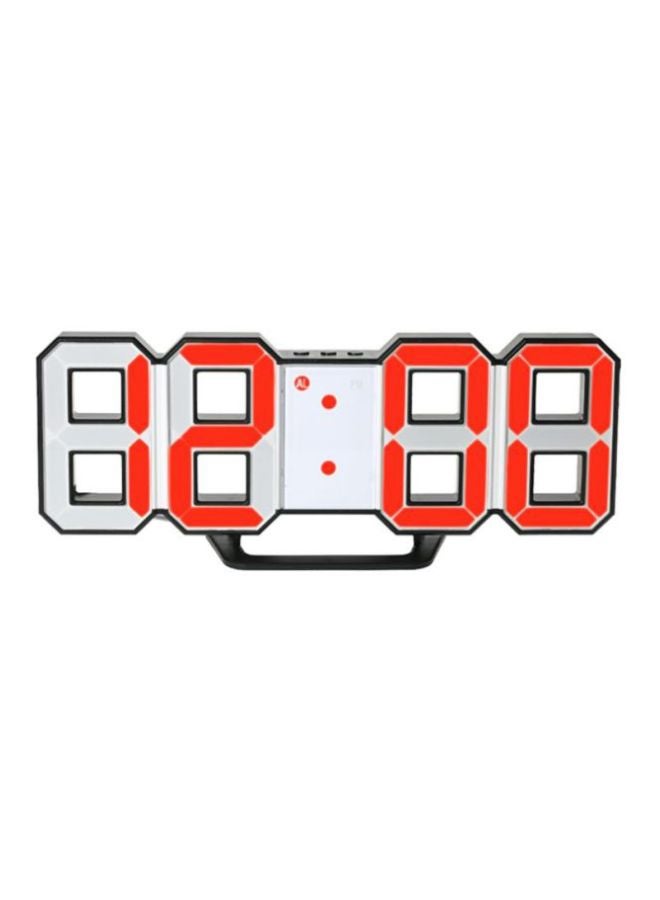 Decdeal - Multifunctional Large LED Digital Alarm Wall Clock Red - Image 1