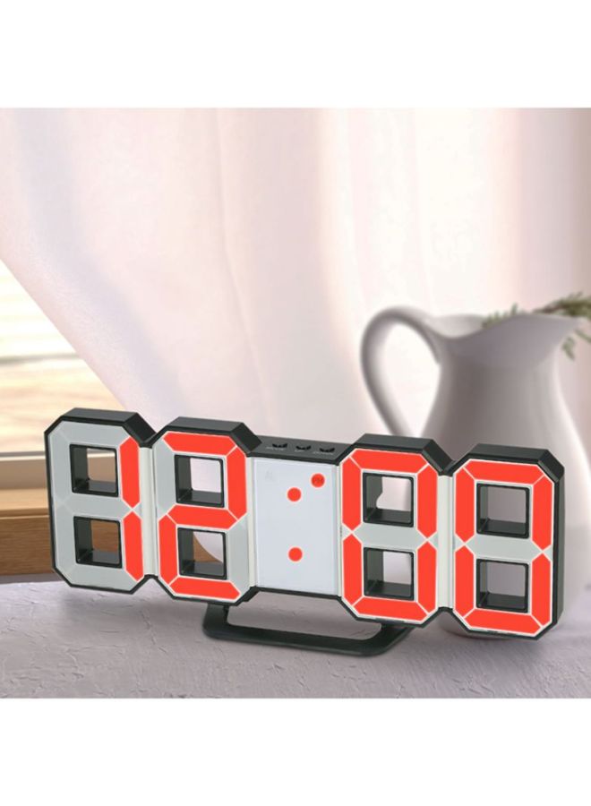 Decdeal - Multifunctional Large LED Digital Alarm Wall Clock Red - Image 1