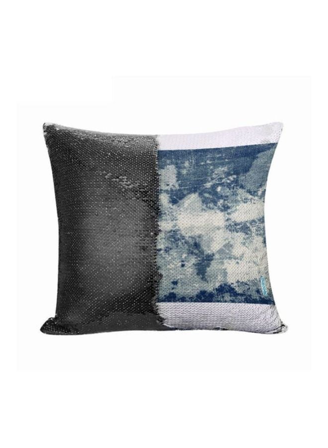 وسادة زينة بتصميم قماش الجينز متعدد الألوان 45x45سم