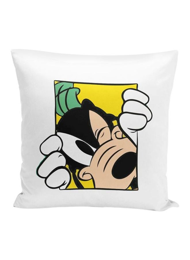 Goofy Design Throw Pillow Multicolour 16x16inch