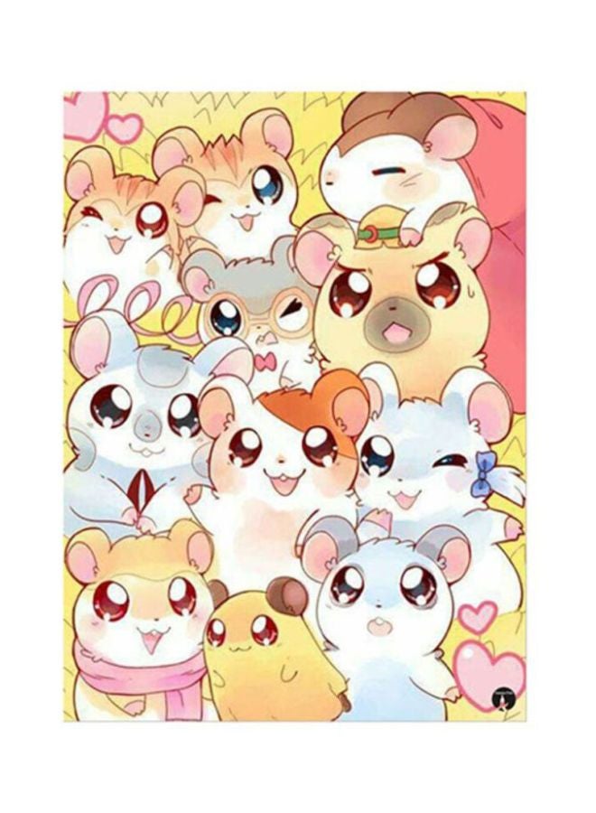 BP Anime Hamtaro Metal Plate Poster Multicolour 15x20cm