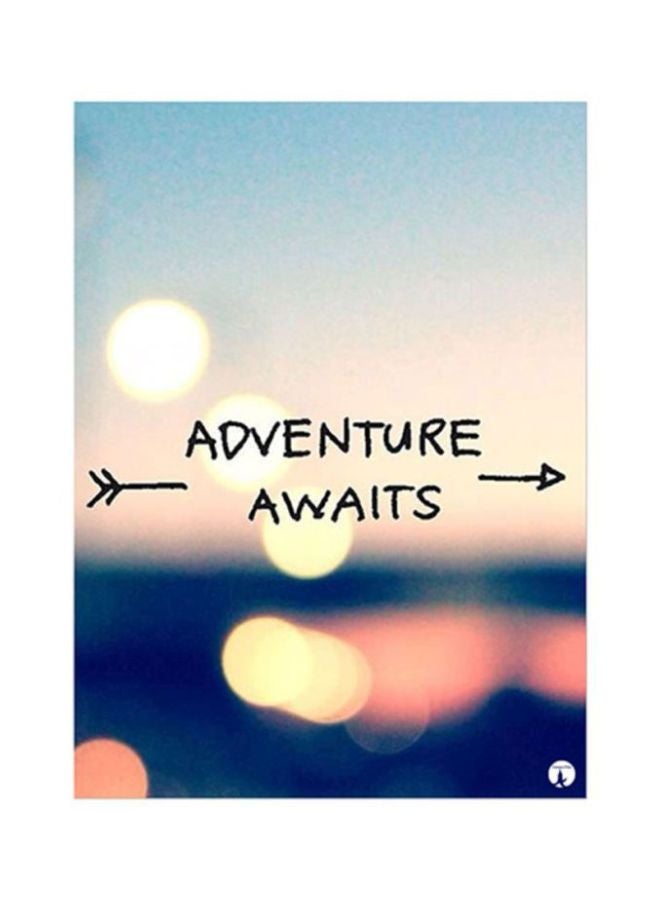 English Phrases Metal Plate Poster Multicolour 15x20cm