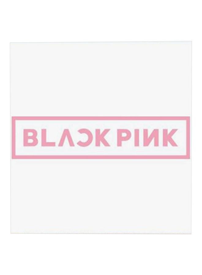 Blackpink MDF Wall Art White/Pink 30x30cm