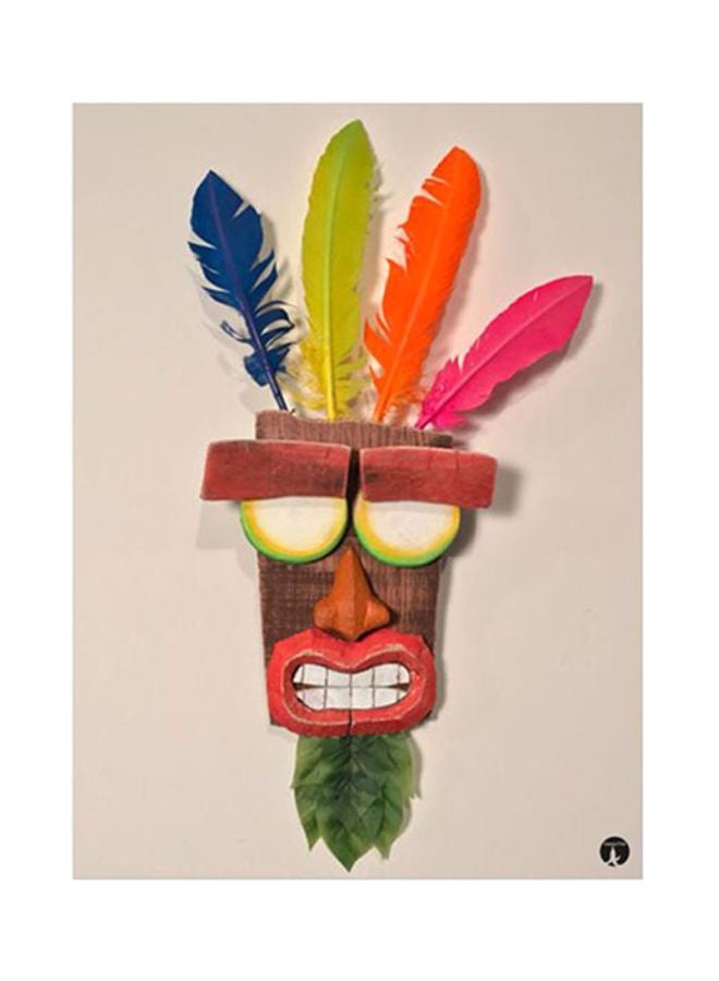 BP Video Game Crash Metal Plate Poster Multicolour 15x20centimeter