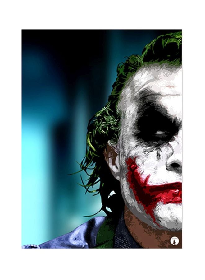 ملصق مصنوع من رقاقة معدنية بتصميم شخصية جوكر متعدد الألوان 15x20Ø³Ù†ØªÙŠÙ…ØªØ±