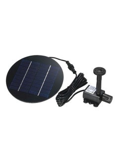 Decdeal Solar Powered Fountain Submersible Water Pump Black 16 x 16 x 4.5cm  - Image 1