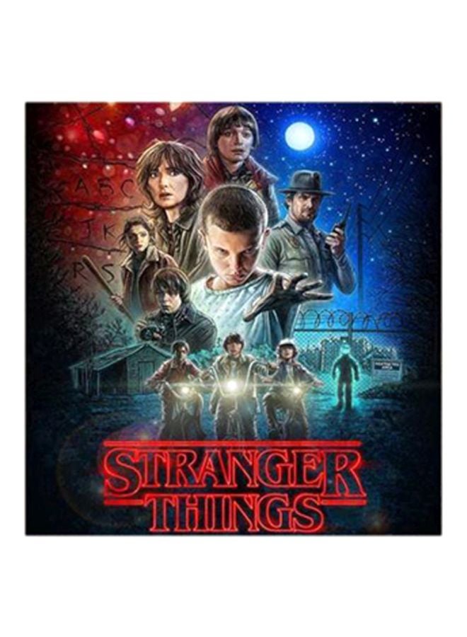 Stranger Things MDF Wall Art Multicolour 30x30centimeter