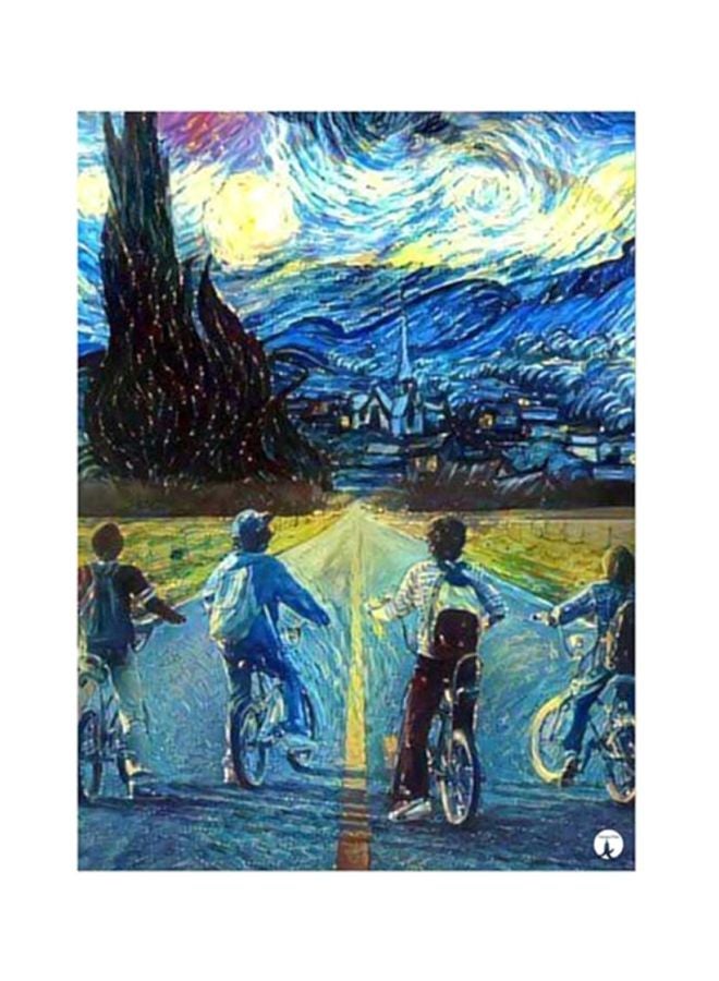 بي بي ملصق من المعدن بطبعة من مسلسل Stranger Things متعدد الألوان 15x20Ø³Ù†ØªÙŠÙ…ØªØ±