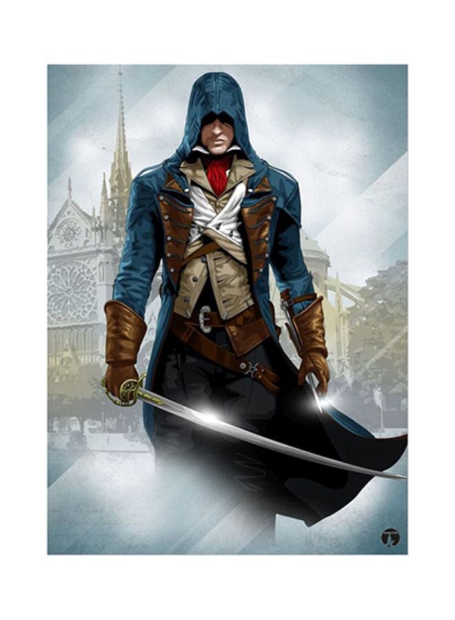BP Metal Assassin's Creed Plate Poster Multicolour 15x20centimeter