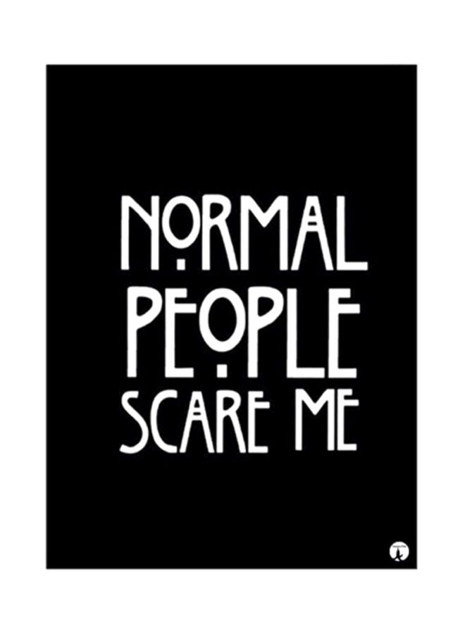 بي بي ملصق لوحي مصنوع من المعدن مطبوع بعبارة باللغة الإنجليزية أسود/ أبيض 15x20سم