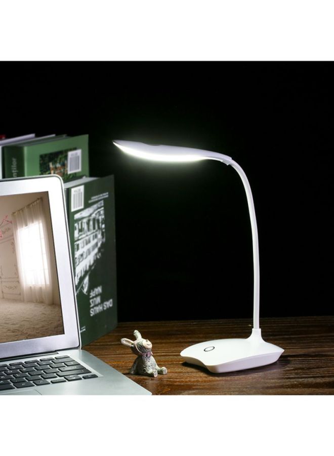 ماركة غير محددة - مصباح مكتبي LED قابل لإعادة الشحن USB لحماية العين باللون الأبيض أبيض - Image 1