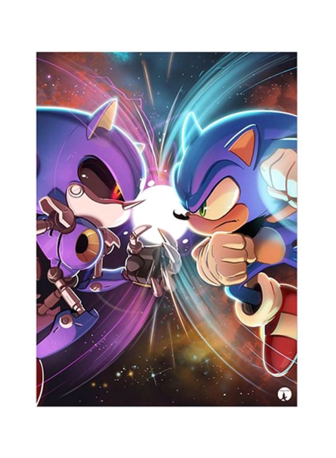 BP Video Game Sonic Metal Plate Poster Multicolour 15x20cm