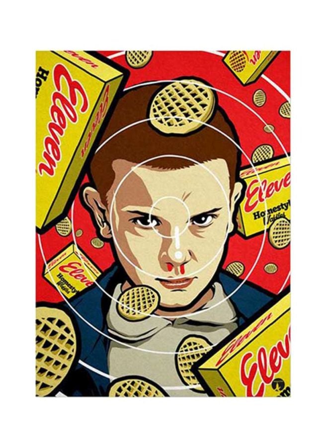 Stranger Things Metal Plate Poster Multicolour 15x20cm