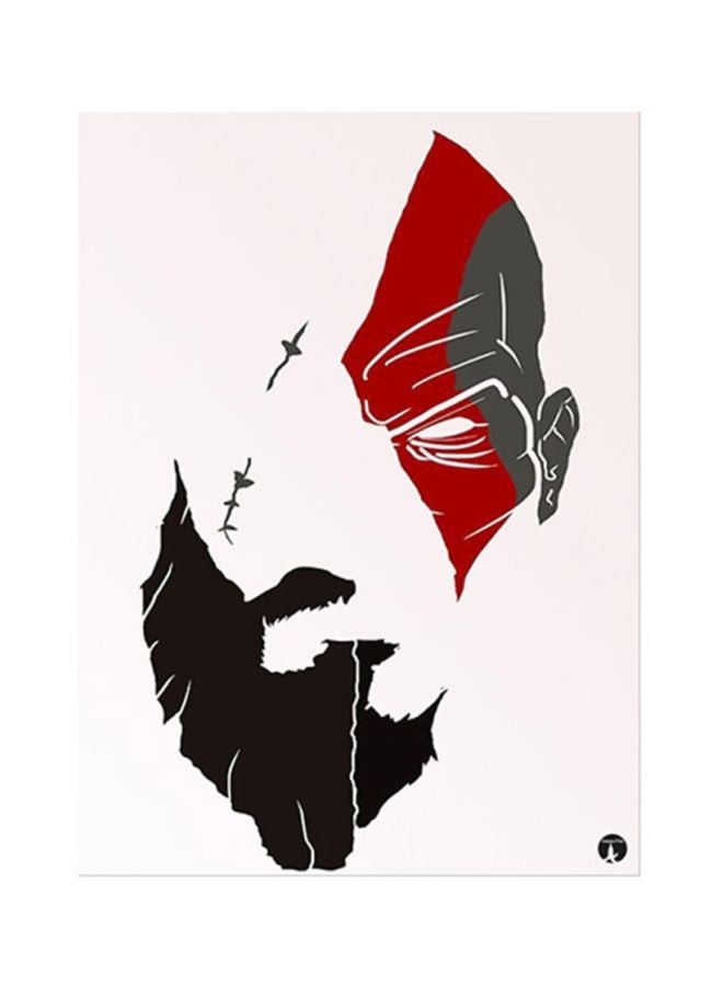 BP Video Game God War Metal Plate Poster Multicolour 15x20centimeter