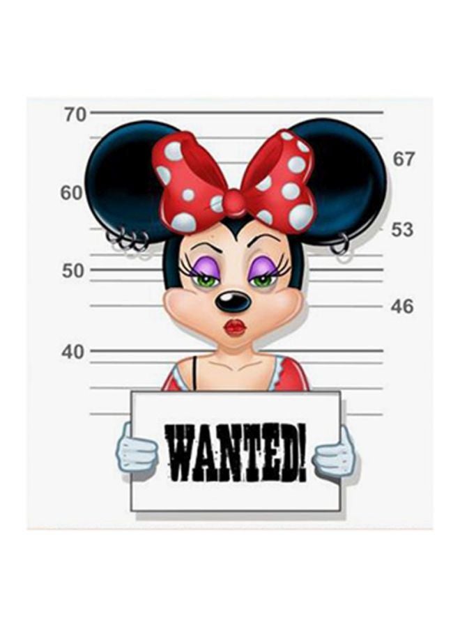 ديكور حائط من الخشب المضغوط لشخصية Mickey Mouse متعدد الألوان 30x30سم