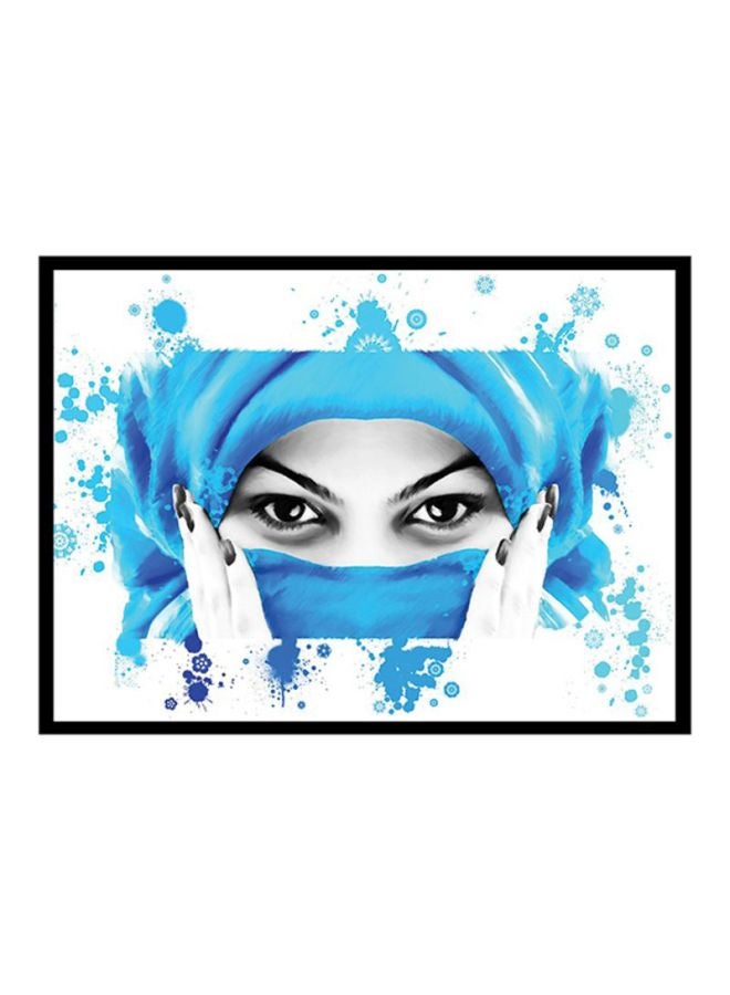 سبويل يور وول مُلصق حائط مع إطار أزرق/ أبيض/أحمر 55x40سم 
