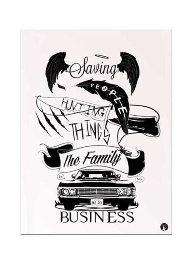 Supernatural Metal Plate Poster Multicolour 15x20cm