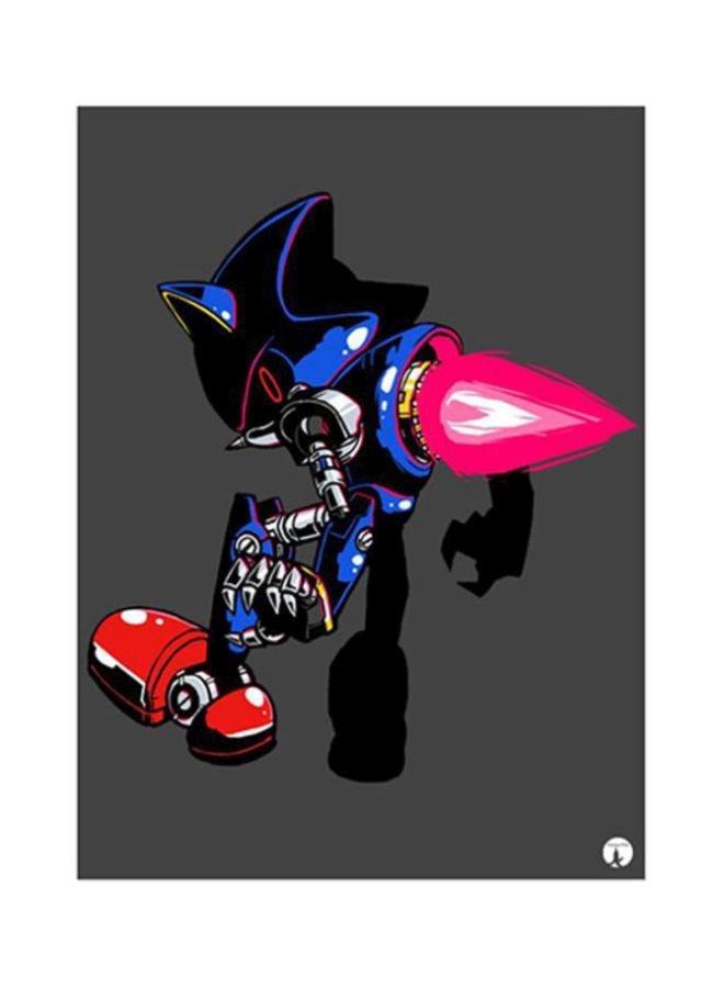 BP Video Game Sonic Metal Plate Poster Multicolour 15x20cm