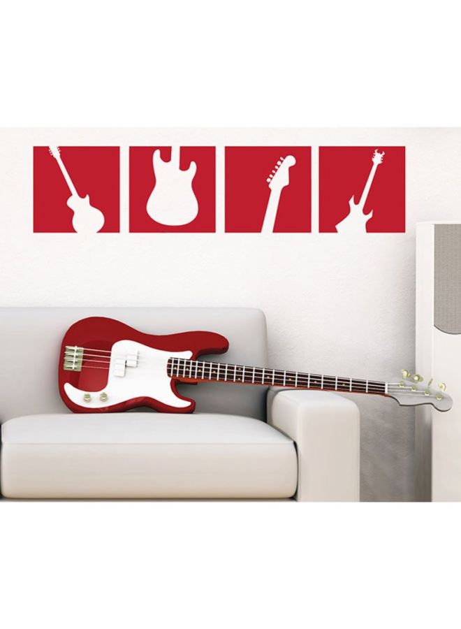 Spoil Your Wall Music Design Wall Sticker Red 90x40cm  - Image 2