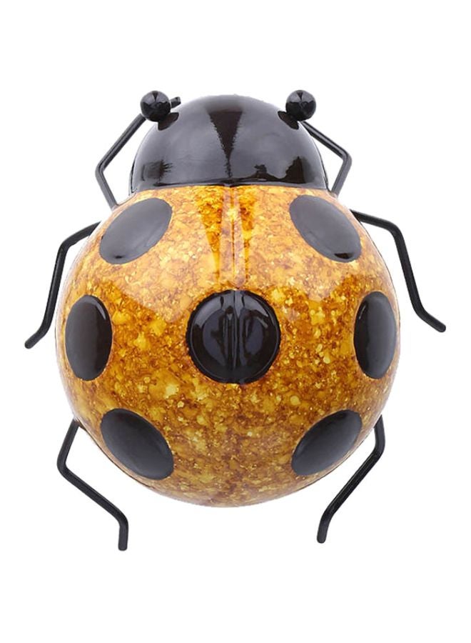 TOOARTS Ladybug Shaped Decorative Figurines Gold/Black 28x28.5x1cm - Image 1