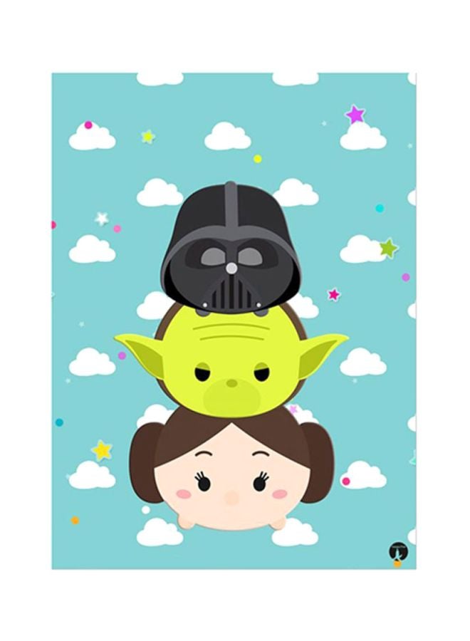 BP Star Wars Metal Plate Poster Blue/Brown/Beige 15x20cm 