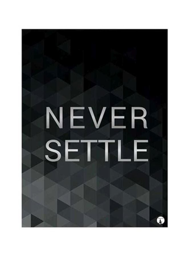 English Phrases Metal Plate Poster Black/Grey/White 20x15cm