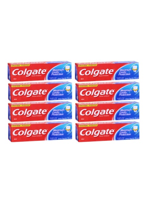 8-Piece Maximum Cavity Protection Toothpaste Set 8x100ml