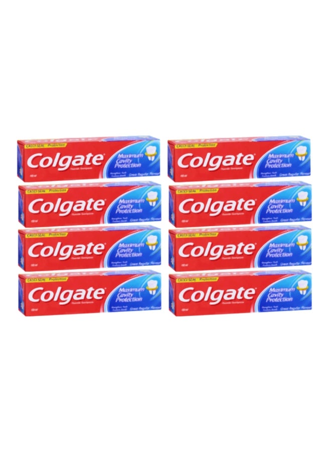 Colgate 8-Piece Maximum Cavity Protection Toothpaste Set 8x100ml