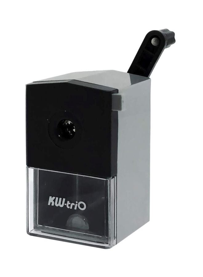 كيه دبليو تريو مبراة أقلام رصاص للمكتب رمادي/ أسود/ شفاف - Image 1