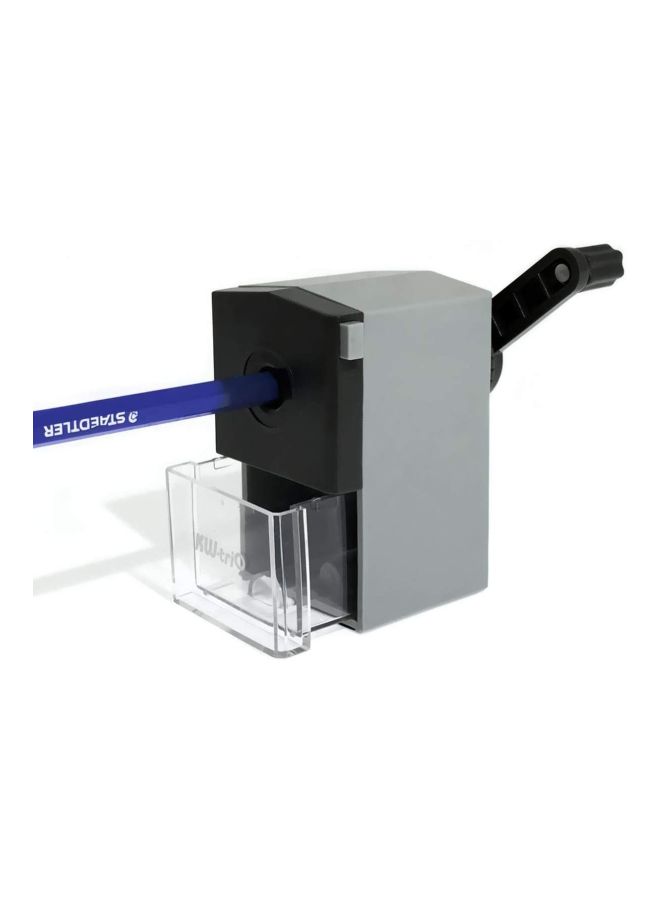 كيه دبليو تريو مبراة أقلام رصاص للمكتب رمادي/ أسود/ شفاف - Image 2