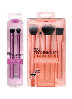 REAL TECHNIQUES 6-Piece Face And Eye Brush Set Purple/Pink/Black  - Image 1