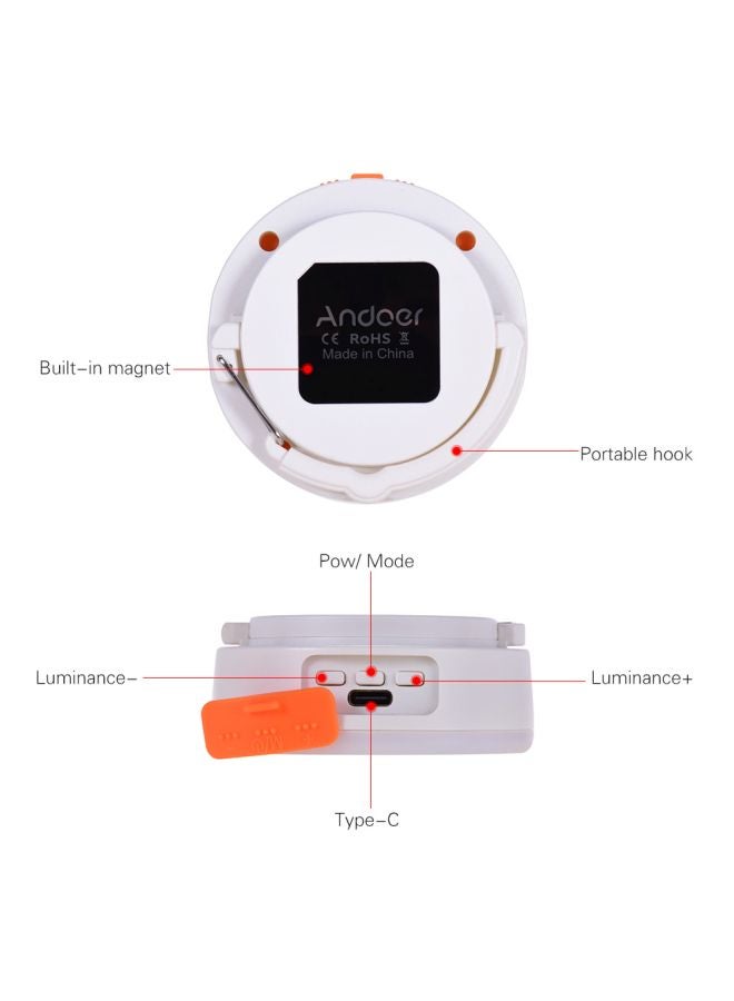 ANDOER RGB LED Photography Lamp White/Orange - Image 3